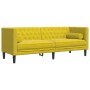 Set de sofás Chesterfield y cojines 2 pzas terciopelo amarillo de , Sofás - Ref: Foro24-3209297, Precio: 538,61 €, Descuento: %