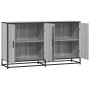 Aparador madera de ingeniería gris Sonoma 134x35x76 cm de , Aparadores - Ref: Foro24-3300818, Precio: 141,82 €, Descuento: %