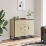 Aparador de madera de ingeniería roble Sonoma 92x35x76 cm de , Aparadores - Ref: Foro24-3300826, Precio: 116,20 €, Descuento: %