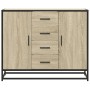Aparador de madera de ingeniería roble Sonoma 92x35x76 cm de , Aparadores - Ref: Foro24-3300826, Precio: 116,20 €, Descuento: %