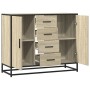 Aparador de madera de ingeniería roble Sonoma 92x35x76 cm de , Aparadores - Ref: Foro24-3300826, Precio: 116,20 €, Descuento: %