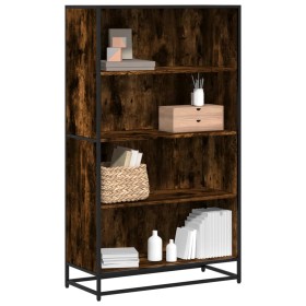 Estantería madera de ingeniería roble ahumado 80,5x35x139 cm de , Librerías y estanterías - Ref: Foro24-3300847, Precio: 111,...