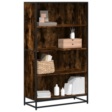 Estantería madera de ingeniería roble ahumado 80,5x35x139 cm de , Librerías y estanterías - Ref: Foro24-3300847, Precio: 111,...