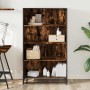 Estantería madera de ingeniería roble ahumado 80,5x35x139 cm de , Librerías y estanterías - Ref: Foro24-3300847, Precio: 111,...