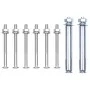Supports for fence posts 2 units galvanized steel by vidaXL, Accessories for gates and fences - Ref: Foro24-148988, Price: 29...