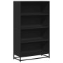 Estantería de madera de ingeniería negra 80,5x35x139 cm de , Librerías y estanterías - Ref: Foro24-3300845, Precio: 115,16 €,...