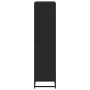 Estantería de madera de ingeniería negra 80,5x35x139 cm de , Librerías y estanterías - Ref: Foro24-3300845, Precio: 115,16 €,...