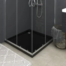 Plato de ducha cuadrado de ABS negro 80x80 cm de vidaXL, Platos de ducha - Ref: Foro24-148916, Precio: 111,17 €, Descuento: %