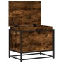 Caja de almacenaje con tapa madera roble ahumado 60x40x51,5 cm de , Cestas para almacenaje - Ref: Foro24-848796, Precio: 56,2...