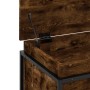 Caja de almacenaje con tapa madera roble ahumado 60x40x51,5 cm de , Cestas para almacenaje - Ref: Foro24-848796, Precio: 56,2...