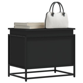 Caja almacenaje con tapa madera ingeniería negro 60x40x51,5 cm de , Cestas para almacenaje - Ref: Foro24-848794, Precio: 59,5...