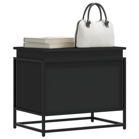 Caja almacenaje con tapa madera ingeniería negro 60x40x51,5 cm de , Cestas para almacenaje - Ref: Foro24-848794, Precio: 59,5...
