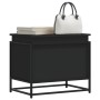 Caja almacenaje con tapa madera ingeniería negro 60x40x51,5 cm de , Cestas para almacenaje - Ref: Foro24-848794, Precio: 59,5...
