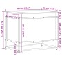 Caja almacenaje con tapa madera ingeniería negro 60x40x51,5 cm de , Cestas para almacenaje - Ref: Foro24-848794, Precio: 59,5...