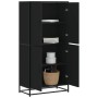 Aparador alto madera de ingeniería negro 68x35x139 cm de , Aparadores - Ref: Foro24-3300830, Precio: 162,62 €, Descuento: %