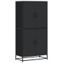 Aparador alto madera de ingeniería negro 68x35x139 cm de , Aparadores - Ref: Foro24-3300830, Precio: 162,62 €, Descuento: %
