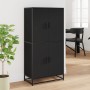 Aparador alto madera de ingeniería negro 68x35x139 cm de , Aparadores - Ref: Foro24-3300830, Precio: 162,62 €, Descuento: %