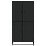 Aparador alto madera de ingeniería negro 68x35x139 cm de , Aparadores - Ref: Foro24-3300830, Precio: 162,62 €, Descuento: %