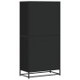 Aparador alto madera de ingeniería negro 68x35x139 cm de , Aparadores - Ref: Foro24-3300830, Precio: 162,62 €, Descuento: %