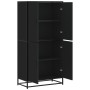 Aparador alto madera de ingeniería negro 68x35x139 cm de , Aparadores - Ref: Foro24-3300830, Precio: 162,62 €, Descuento: %