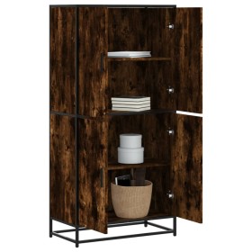 Aparador alto madera de ingeniería roble ahumado 68x35x139 cm de , Aparadores - Ref: Foro24-3300832, Precio: 130,64 €, Descue...