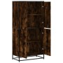 Aparador alto madera de ingeniería roble ahumado 68x35x139 cm de , Aparadores - Ref: Foro24-3300832, Precio: 130,64 €, Descue...