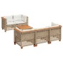 Juego de sofás jardín con cojines 6 pzas ratán sintético beige de , Conjuntos de jardín - Ref: Foro24-3261736, Precio: 521,28...