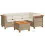 Juego de sofás jardín con cojines 5 pzas ratán sintético beige de , Conjuntos de jardín - Ref: Foro24-3261805, Precio: 384,47...