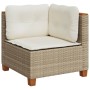 Juego de sofás jardín con cojines 5 pzas ratán sintético beige de , Conjuntos de jardín - Ref: Foro24-3261811, Precio: 380,65...