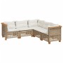 Juego de sofás jardín con cojines 5 pzas ratán sintético beige de , Conjuntos de jardín - Ref: Foro24-3261826, Precio: 434,29...