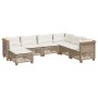 Set sofás de jardín 7 piezas y cojines ratán sintético beige de , Conjuntos de jardín - Ref: Foro24-3261940, Precio: 585,74 €...