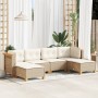 Juego de sofás jardín con cojines 6 pzas ratán sintético beige de , Conjuntos de jardín - Ref: Foro24-3261949, Precio: 424,35...