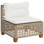 Set de sofás de jardín con cojines 9 pzas ratán sintético beige de , Conjuntos de jardín - Ref: Foro24-3261982, Precio: 761,3...