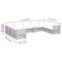 Set de sofás de jardín con cojines 9 pzas ratán sintético beige de , Conjuntos de jardín - Ref: Foro24-3261982, Precio: 761,3...