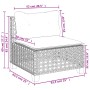 Set de sofás de jardín con cojines 9 pzas ratán sintético beige de , Conjuntos de jardín - Ref: Foro24-3261982, Precio: 761,3...