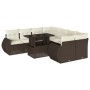 Set de sofás de jardín 9 pzas y cojines ratán sintético marrón de , Conjuntos de jardín - Ref: Foro24-3268433, Precio: 655,54...