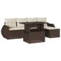 Set sofás de jardín 6 piezas y cojines ratán sintético marrón de , Conjuntos de jardín - Ref: Foro24-3268503, Precio: 416,82 ...