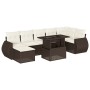 Set sofás de jardín 8 piezas y cojines ratán sintético marrón de , Conjuntos de jardín - Ref: Foro24-3268693, Precio: 583,72 ...