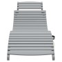 Tumbonas con mesa 2 unidades madera maciza de acacia gris de , Tumbonas - Ref: Foro24-3155469, Precio: 271,68 €, Descuento: %