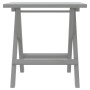 Tumbonas con mesa 2 unidades madera maciza de acacia gris de , Tumbonas - Ref: Foro24-3155469, Precio: 271,68 €, Descuento: %