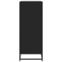 Zapatero de madera de ingeniería y metal negro 75x38x97,5 cm de , Zapateros y organizadores de calzado - Ref: Foro24-3300870,...
