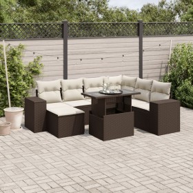Set sofás de jardín 8 piezas y cojines ratán sintético marrón de , Conjuntos de jardín - Ref: Foro24-3269333, Precio: 581,01 ...