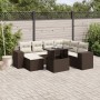 Set sofás de jardín 8 piezas y cojines ratán sintético marrón de , Conjuntos de jardín - Ref: Foro24-3269333, Precio: 581,01 ...