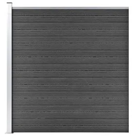 Schwarzes WPC-Zaunelement 175x186 cm von vidaXL, Zaunpaneele - Ref: Foro24-148973, Preis: 397,68 €, Rabatt: %
