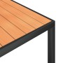 Juego de comedor para jardín 7 piezas aluminio negro y marrón de , Conjuntos de jardín - Ref: Foro24-3200602, Precio: 570,09 ...
