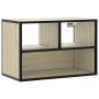 Mueble TV madera ingeniería y metal roble Sonoma 60x31x39,5 cm de , Muebles TV - Ref: Foro24-848915, Precio: 41,19 €, Descuen...