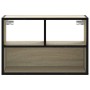 Mueble TV madera ingeniería y metal roble Sonoma 60x31x39,5 cm de , Muebles TV - Ref: Foro24-848915, Precio: 41,19 €, Descuen...