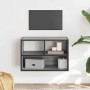 Mueble de TV madera y metal roble ahumado 60x31x39,5 cm de , Muebles TV - Ref: Foro24-848917, Precio: 42,31 €, Descuento: %