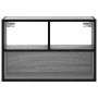 Mueble de TV madera y metal roble ahumado 60x31x39,5 cm de , Muebles TV - Ref: Foro24-848917, Precio: 42,31 €, Descuento: %