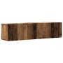 Mueble de TV de pared madera ingeniería envejecida 120x30x30 cm de , Muebles TV - Ref: Foro24-856020, Precio: 79,22 €, Descue...